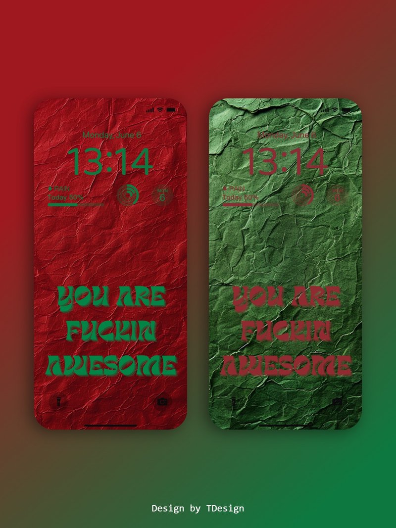 手機桌布| You are fucking awesome - 電腦手機桌布/貼圖/App 圖示 - 其他材質 