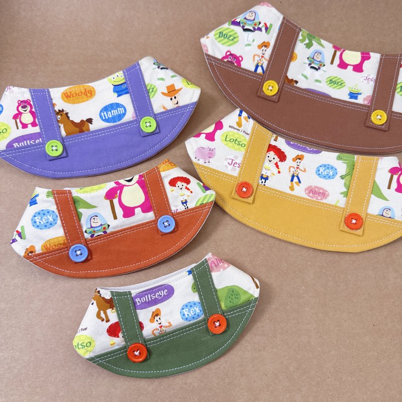 NAMICHI toystory系列 寵物圍巾 現貨 - 項圈/牽繩 - 棉．麻 