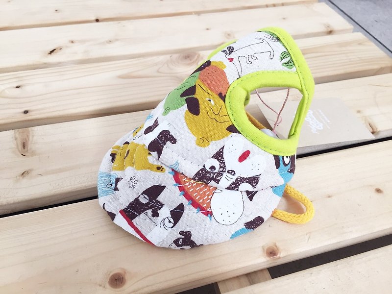 Flat face dog sun hat M - Clothing & Accessories - Paper Multicolor