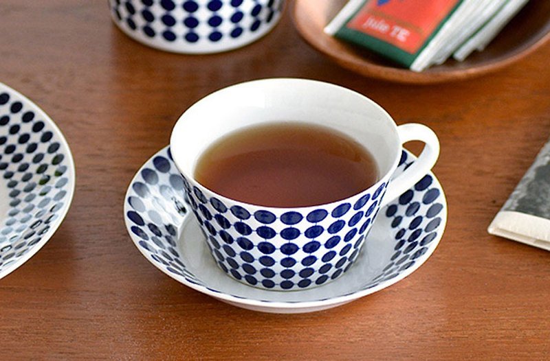 Gustavsberg Adam 茶杯盤組 - 咖啡杯 - 瓷 藍色