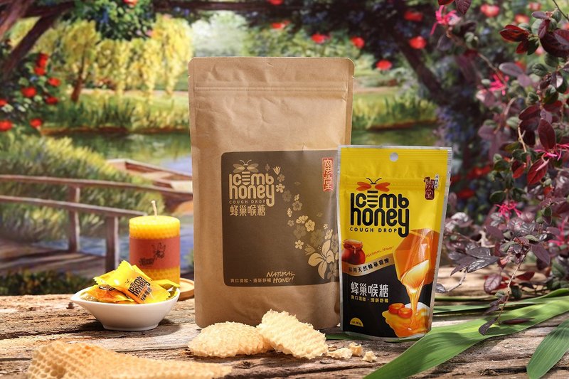 [Group purchase/free shipping] Honey Tang Honeycomb throat lozenges 140g x 20 packs - น้ำผึ้ง - สารสกัดไม้ก๊อก สีเหลือง