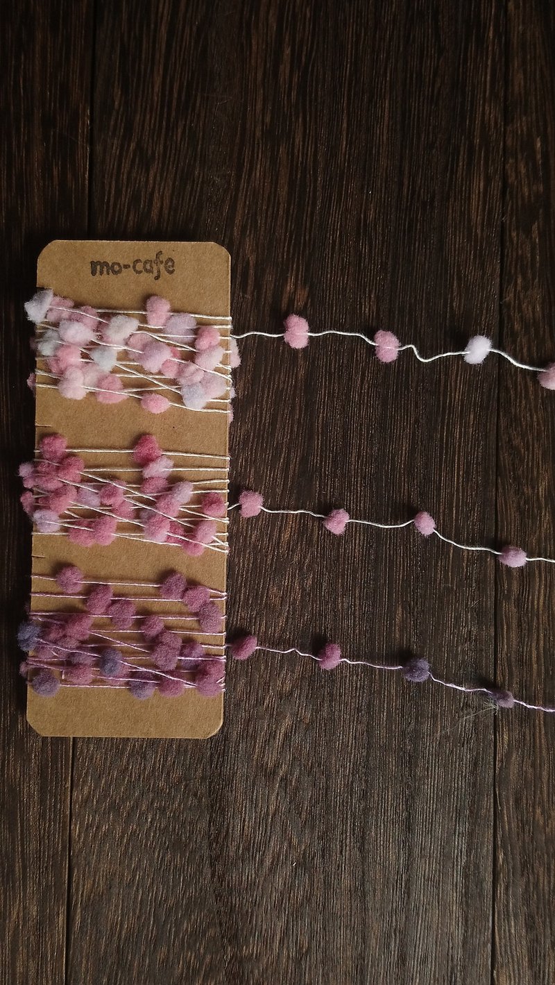 Diary decoration Konpeito 1m 3 pairs - 編織/刺繡/羊毛氈/縫紉 - 棉．麻 粉紅色