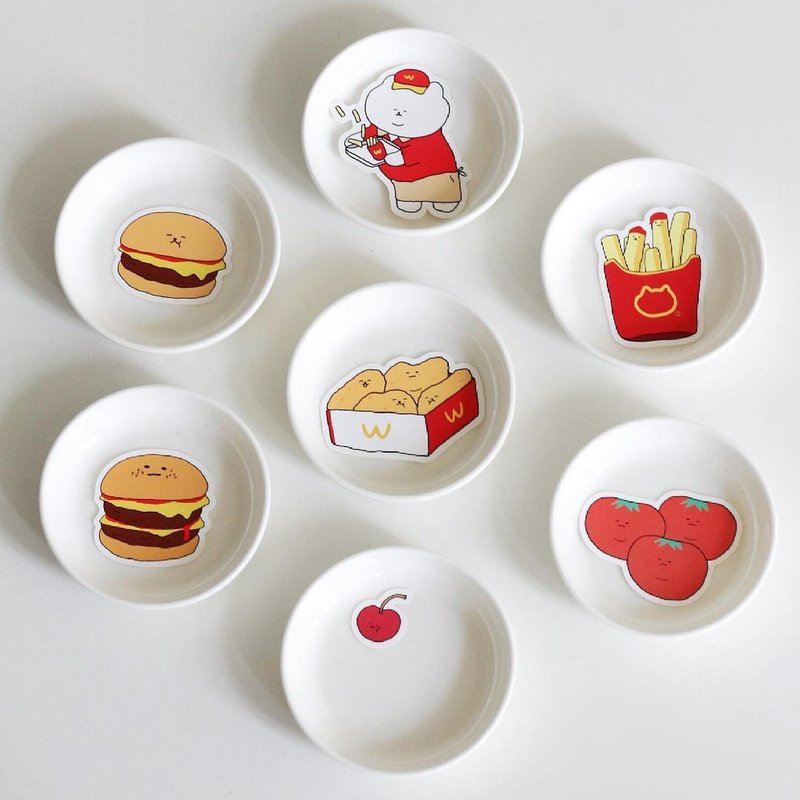 【3 MONTHS 官方代理】悠仔速食貼紙組 - 貼紙 - 紙 多色