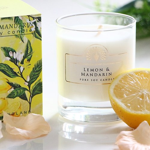 香氛美好人生 英國製【送禮必備】 天然植物香氛蠟燭-檸檬柑橘
