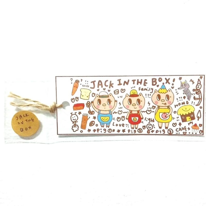 jack in the box bookmarks - Three Little Pigs - การ์ด/โปสการ์ด - กระดาษ 