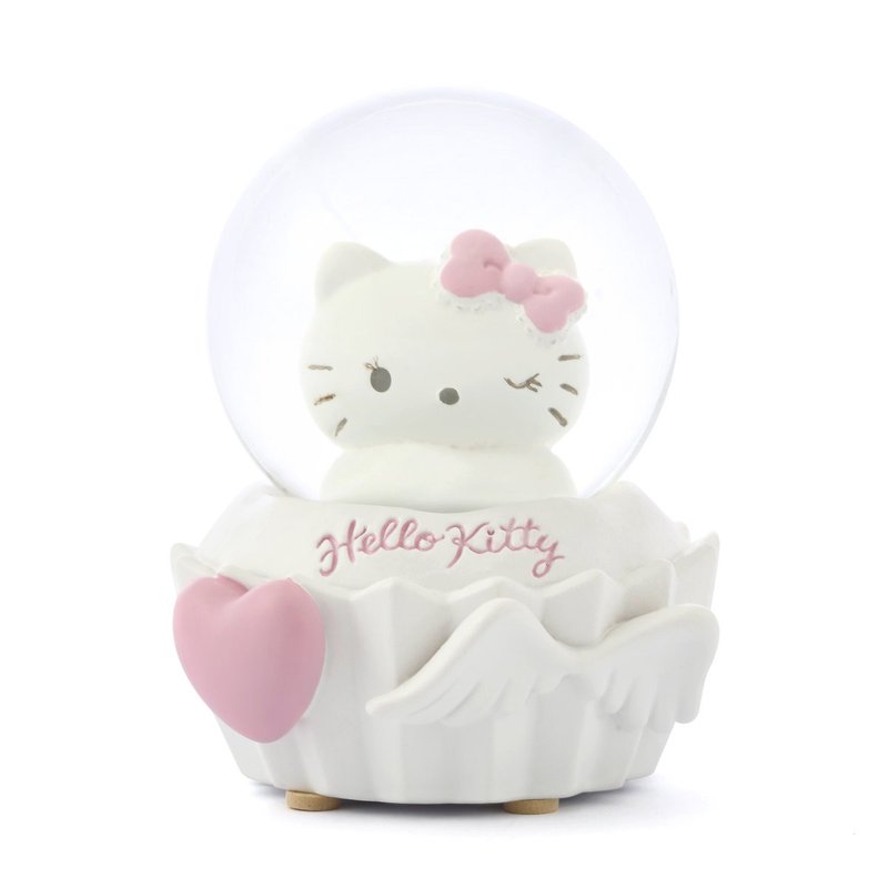 Hello Kitty Angel Sweetheart Crystal Ball Ornament Birthday Valentine's Day Christmas Exchange Gift Healing - Items for Display - Glass 