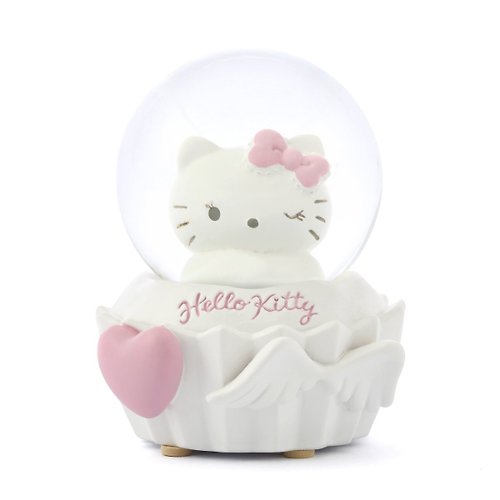 JARLL 讚爾藝術 Hello Kitty 天使甜心 水晶球擺飾 生日情人節 聖誕交換禮物 療癒