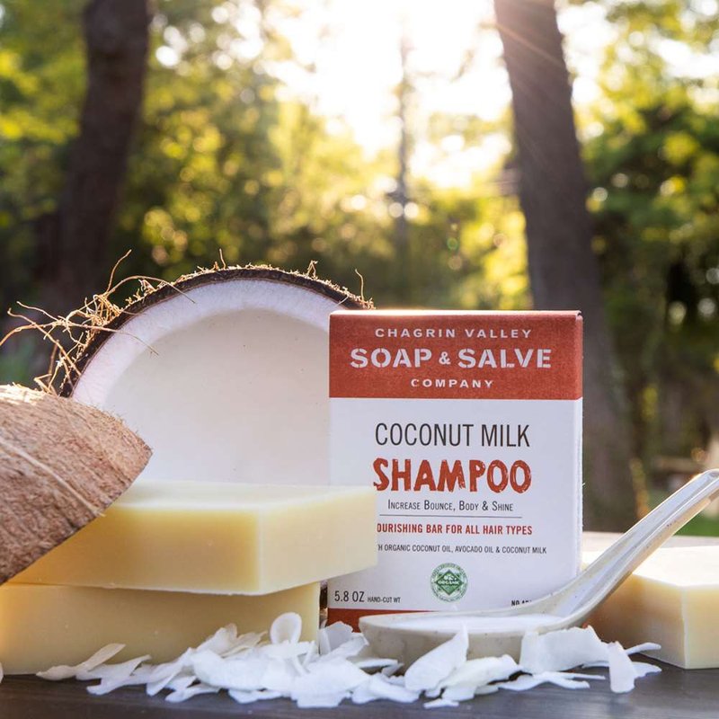 Shampoo Bars  COCONUT MILK. 5.6OZ - แชมพู - พืช/ดอกไม้ ขาว