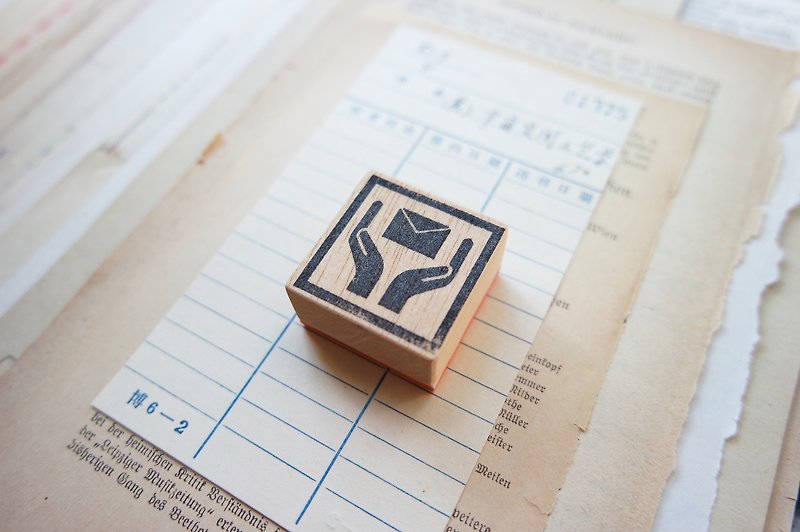 Label series - Mail - Stamps & Stamp Pads - Wood 