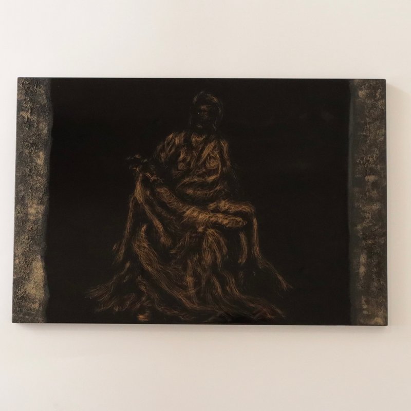 Pietà　ピエタ　桐の木地に漆を施した一点物の漆アートパネル - 擺飾/家飾品 - 木頭 