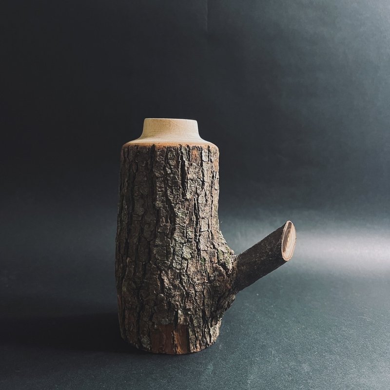 號角(花瓶) - 擺飾/家飾品 - 木頭 咖啡色