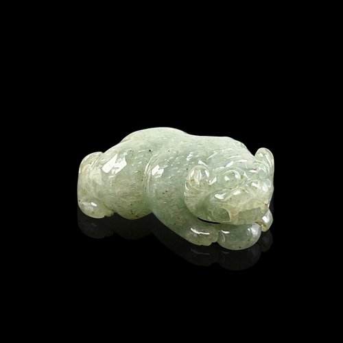 瓔珞珠寶盒 E.L.Jewelry Box 【虎虎生風】冰種翡翠老虎項鍊擺飾 | 天然緬甸玉翡翠A貨 | 送禮
