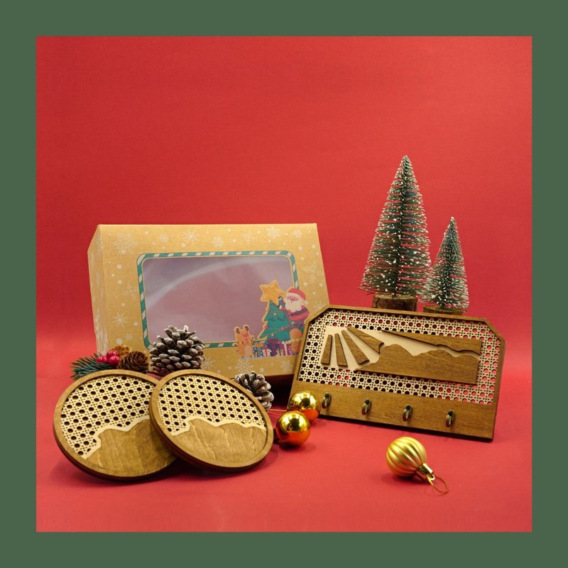 Christmas gift box set B - Items for Display - Wood 