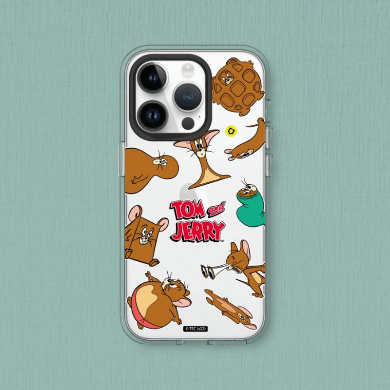 Clear手機殼∣湯姆貓與傑利鼠/貼紙系列-傑利鼠變形 for iPhone - 手機配件 - 塑膠 透明