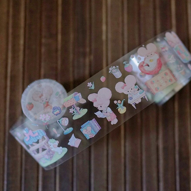 Little Sweet Mouse and his Neighbors - The Daily Life of Little Sweet Berry - Washi Tape - Other Materials Multicolor