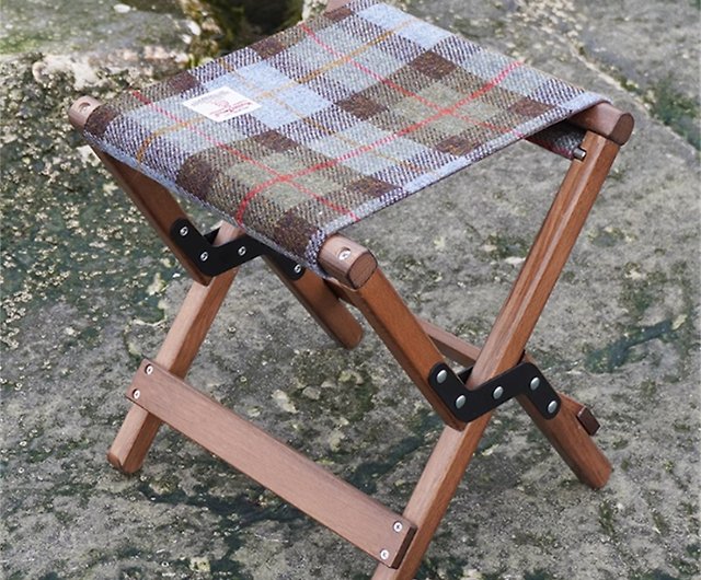 Harris tweed Rees rough flower outdoor camping folding chair portable Maza fishing  stool sketching chair - Shop tailormap Chairs & Sofas - Pinkoi