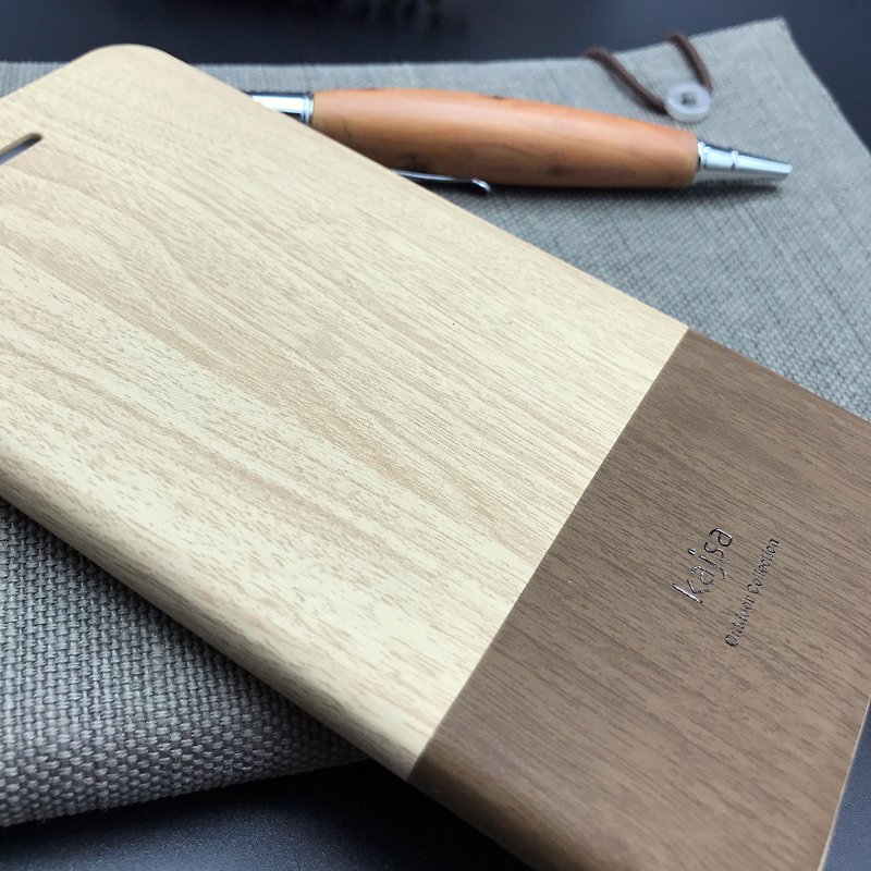 iPhone 7 / iPhone 7 plus 松木紋翻蓋手機保護殼（米） - 其他 - 防水材質 