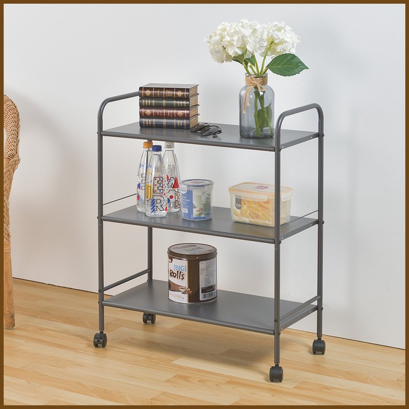 【ikloo】移動式三層收納架 - 收納箱/收納用品 - 其他材質 