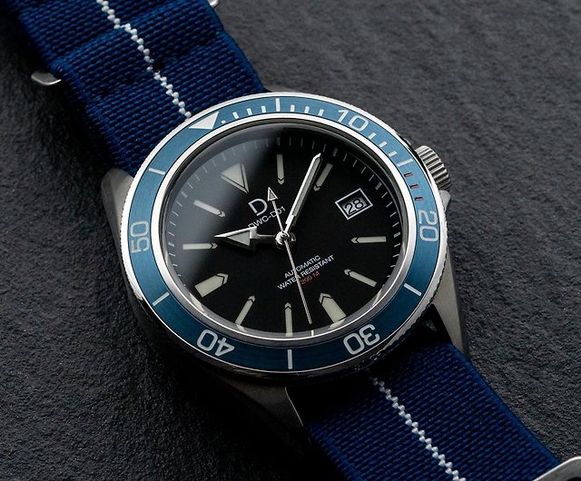 DIY 時計製作キット |ブルーNH35 ダイバーズ ウォッチ (日本のセイコー