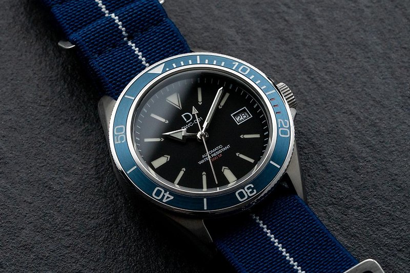 DIY 時計製作キット |ブルーNH35 ダイバーズ ウォッチ (日本のセイコー ムーブメント) - その他 - 金属 ブルー