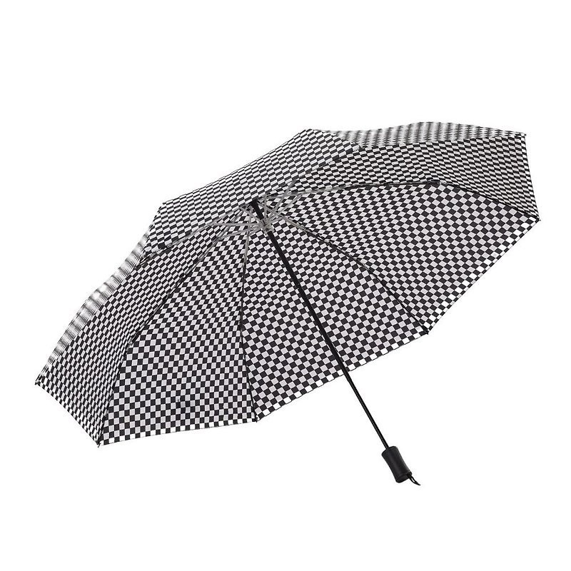 boy extra large umbrella - black and white checkered - ร่ม - วัสดุอื่นๆ สีดำ