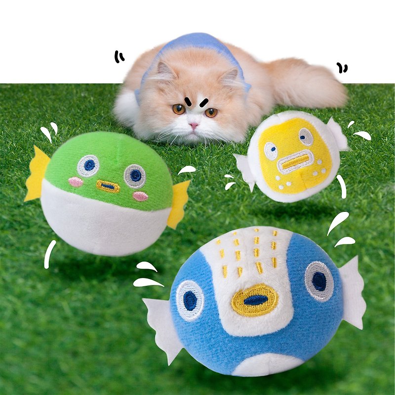 The little dolphin in the river POOZPET flutters a few catnip self-hi fishing teasing cat stick toy Christmas gift - Pet Toys - Polyester 