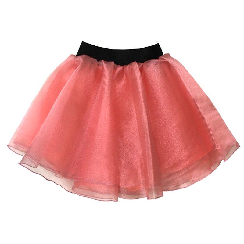Cutie Bella elegant style organza skirt short skirt elastic skirt Organza Watermelon - Skirts - Polyester 