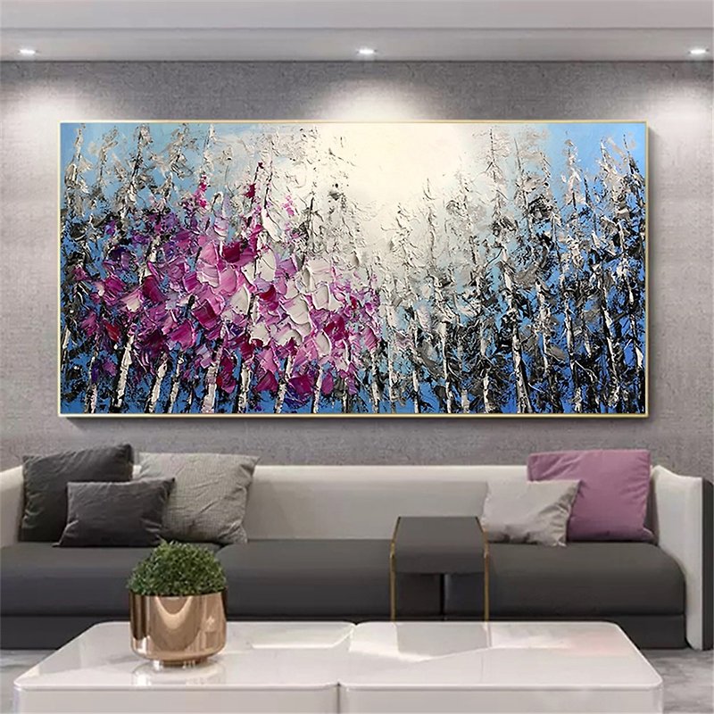 Landscape Painting Abstract Canvas Wall Art Picture for Living Room Decoration - Posters - Linen 