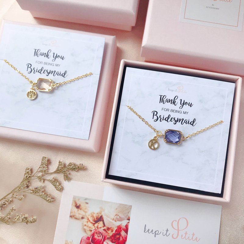 加購感謝姊妹卡 Thank You For Being My Bridesmaid (不含飾物) - 卡片/明信片 - 紙 白色
