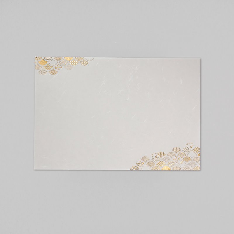 餐具 御膳墊紙 小紋青海波 2入 - 桌布/桌巾/餐墊 - 紙 金色