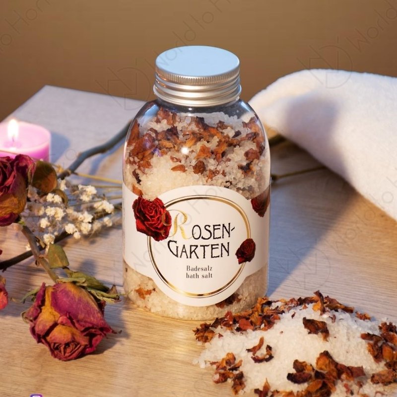 STYX rose fragrance bath salt | foot bath exfoliation | wedding souvenir bath and foot bath gift for women - Body Wash - Plastic Pink