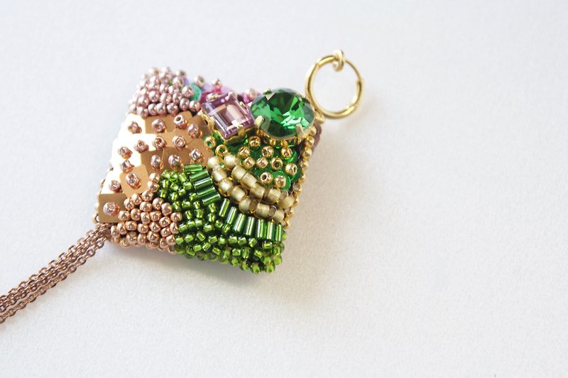 Swarovski embroidery earring Swarovski Embroidery Earrings - Earrings & Clip-ons - Gemstone Multicolor