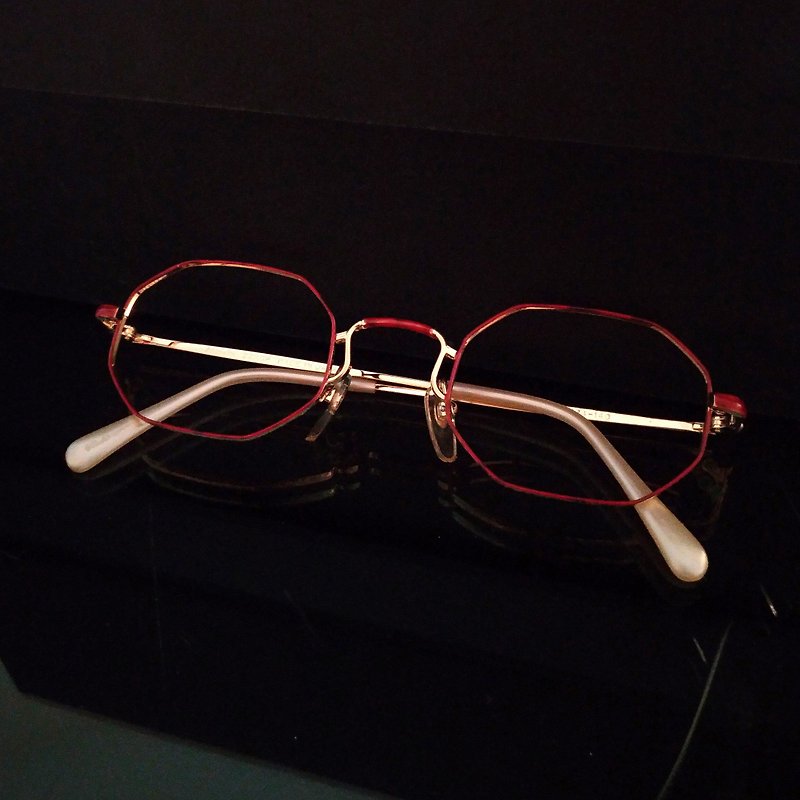 モンローオプティカルショップ/日本90年代アンティークメガネフレームM06ヴィンテージ - 眼鏡・フレーム - 貴金属 
