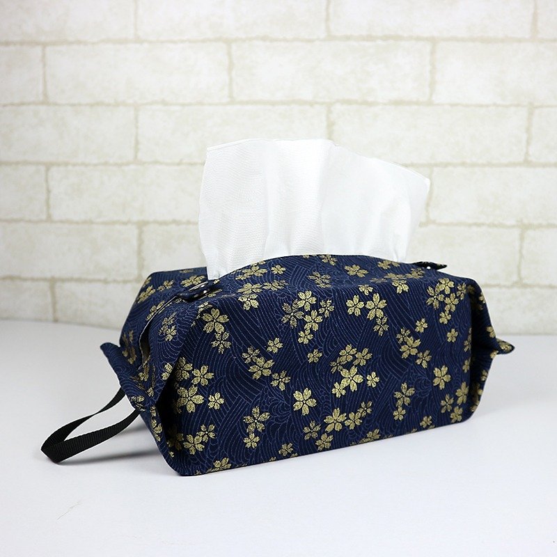 Storage bag can be hanging toilet / tissue paper set - Sakura (blue) - Items for Display - Paper Blue