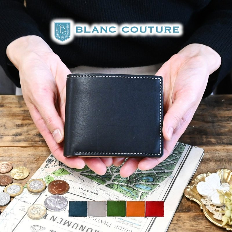 Bifold Wallet Coinless Genuine Leather Billfold Wallet - กระเป๋าสตางค์ - หนังแท้ สีดำ