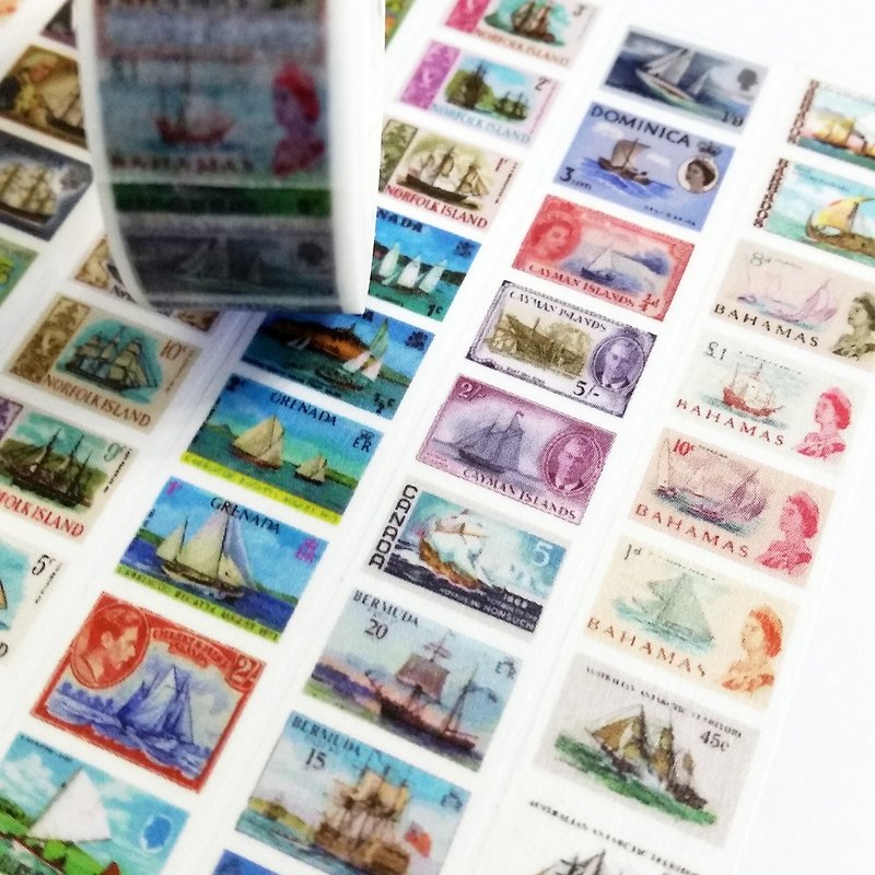 Customized Mini Washi Tape Sailing Stamps - Washi Tape - Paper 