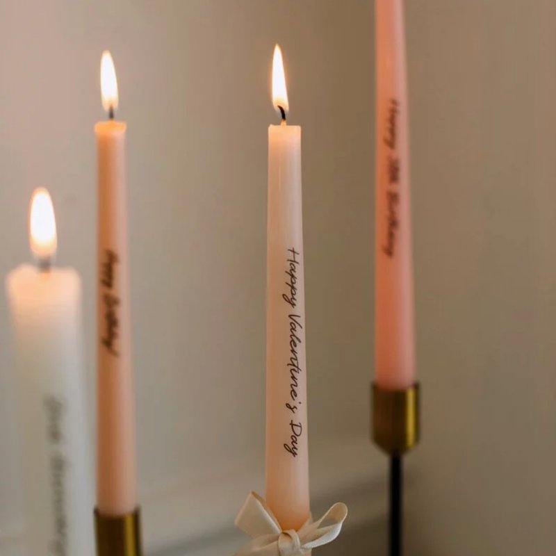 Rosie's Party 薔薇派對 蠟燭燭台八件組 - 蠟燭/燭台 - 其他材質 粉紅色