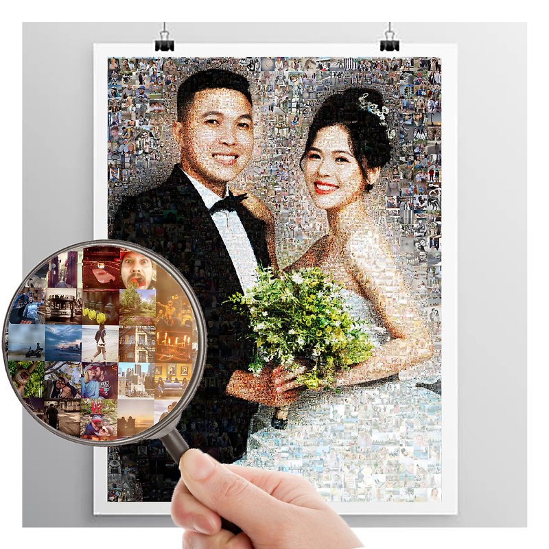 Collage for Anniversary, Wedding anniversary, Gift for Him, 5 Year Anniversary - Posters - Other Materials 