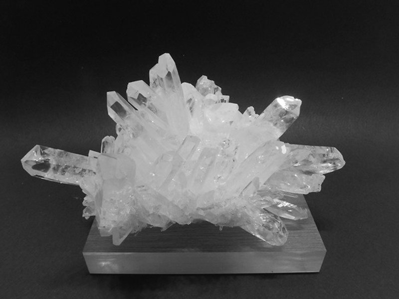 特級天然冰種白晶簇  Crystal Cluster - 其他 - 寶石 白色