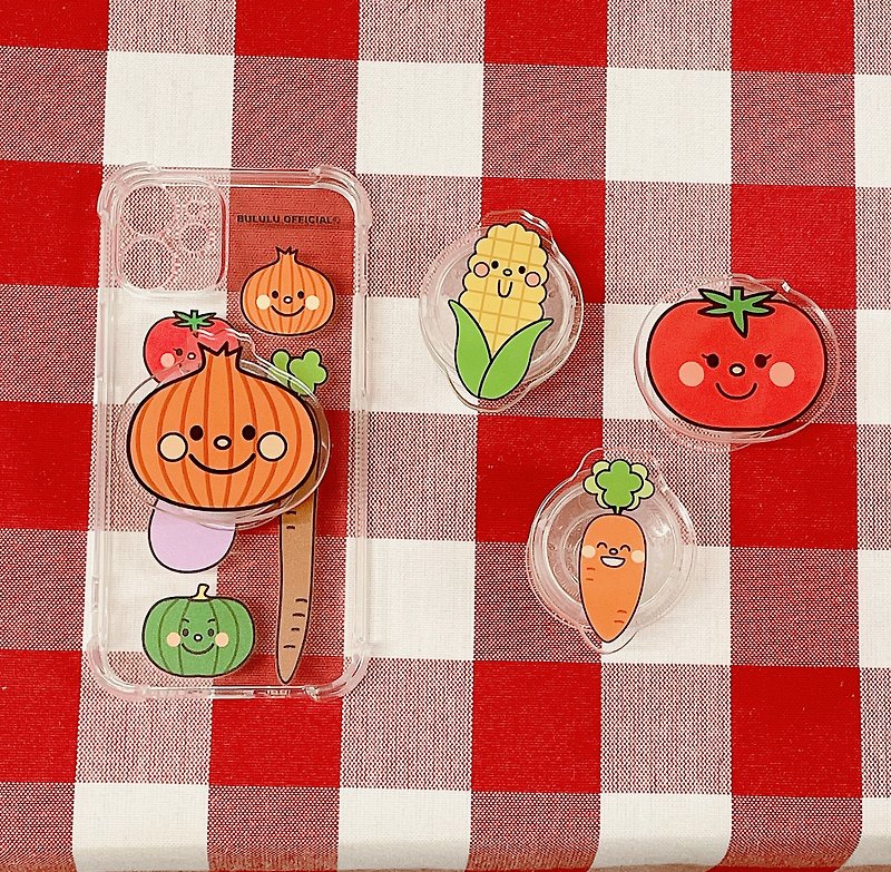Vegetable and fruit series mobile phone air cushion bracket - Phone Accessories - Acrylic Multicolor