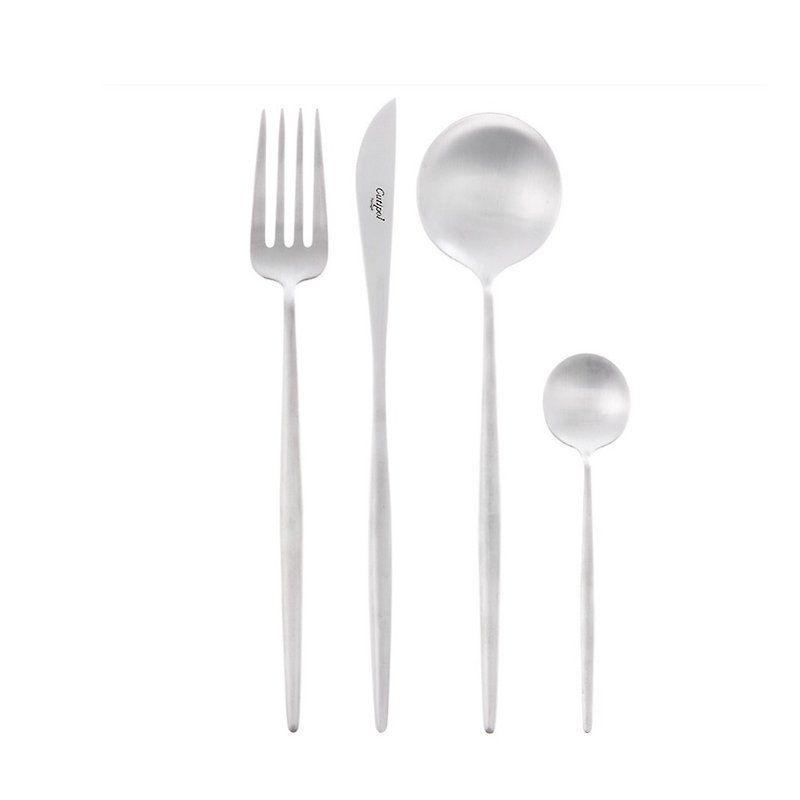 | Cutipol | MOON Matte 4 Pieces Set (Table Knife/Spoon/Fork+Tea Spoon) - ช้อนส้อม - สแตนเลส สีเงิน