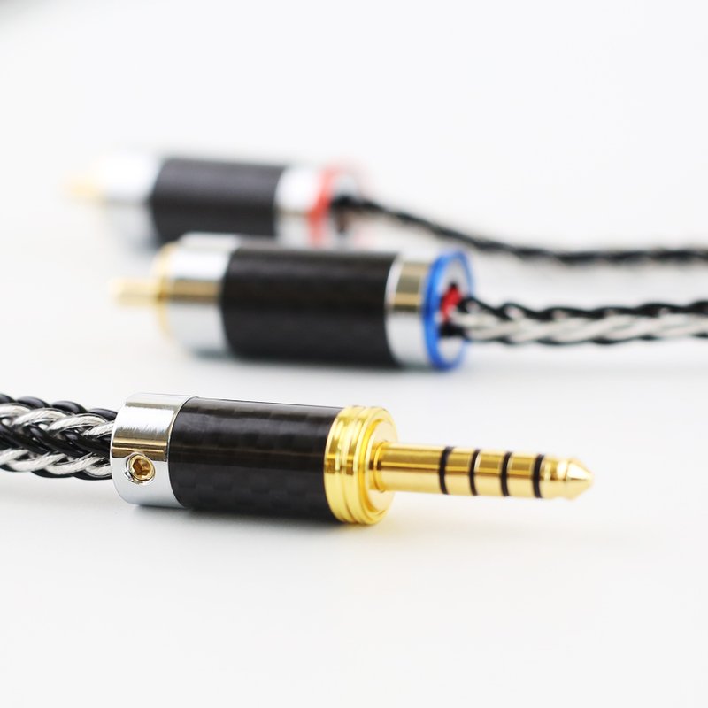 Audiophile 4.4 to Dual Lotus 2RCA [M150] HiFi single crystal Bronze Silver 4.4mm balanced - แกดเจ็ต - วัสดุอื่นๆ 