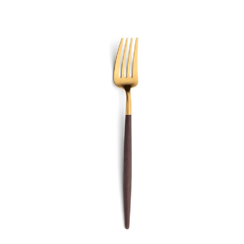 葡萄牙 Cutipol GOA 棕金  21.5CM 主餐叉 - 刀叉/湯匙/餐具組 - 不鏽鋼 咖啡色