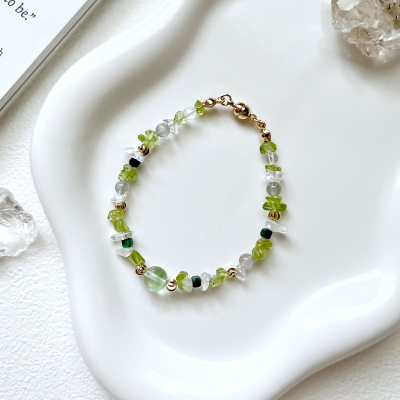 【Life Number 4】 Stone Creation Bracelet - Bracelets - Crystal Yellow