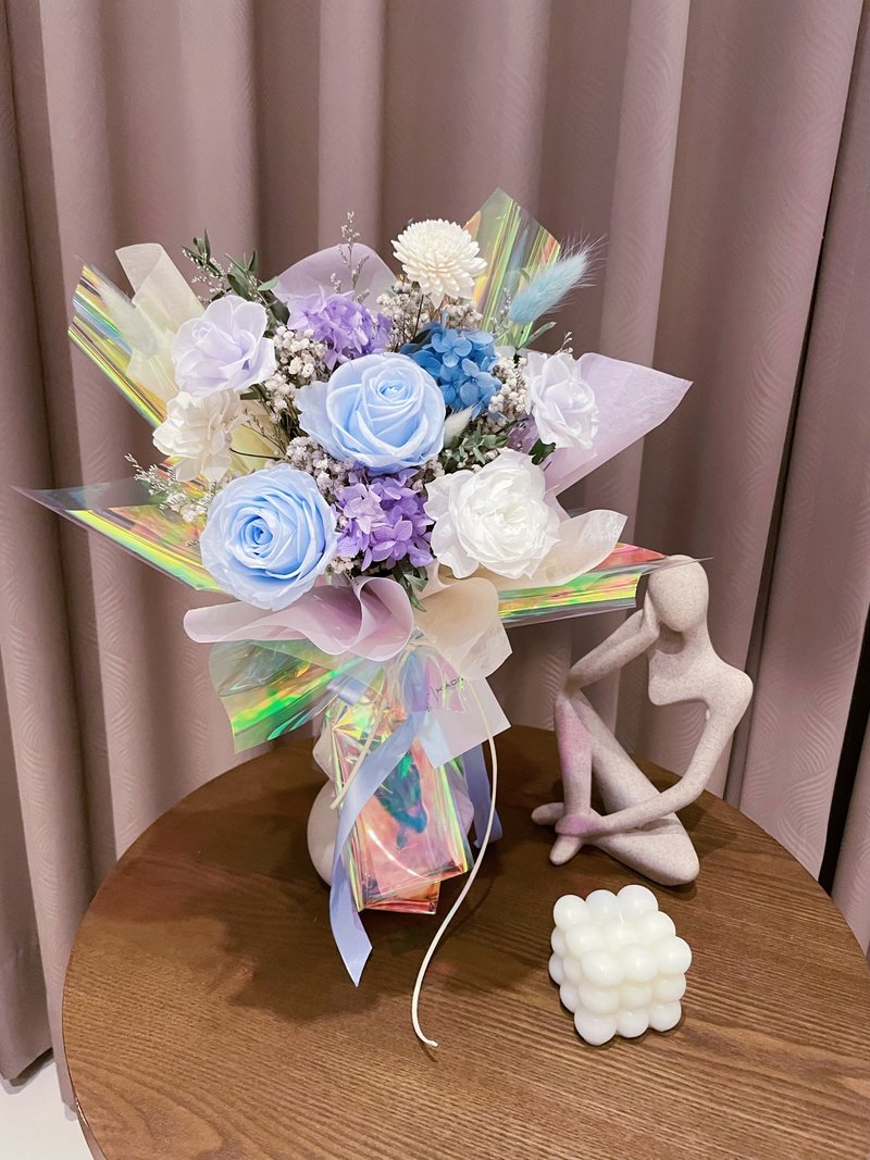 星河燦爛永生花束 乾燥花束 情人節花束 求婚花束 告白花束 - 擺飾/家飾品 - 植物．花 多色