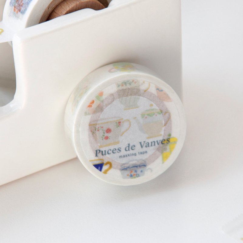 Puces de Vanves Masking Tape | Vintage Cups - Washi Tape - Paper Multicolor