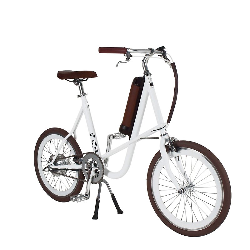 【SEic】miniu Daily Urban Light Tram_Classic Pearl White (Electric Assisted Bicycle) - จักรยาน - โลหะ ขาว