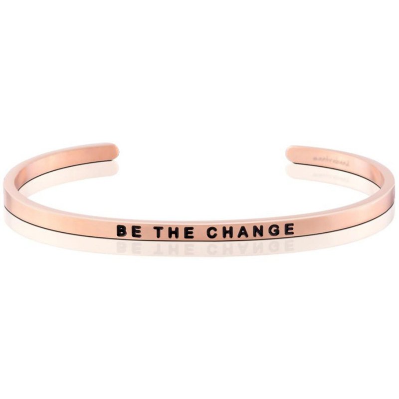 Mantraband悄悄話許願手環-  BE THE CHANGE 改變自我 - 手鍊/手環 - 其他金屬 多色