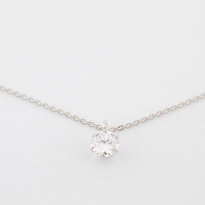 D color diamond pendant platinum - สร้อยคอ - เครื่องเพชรพลอย 