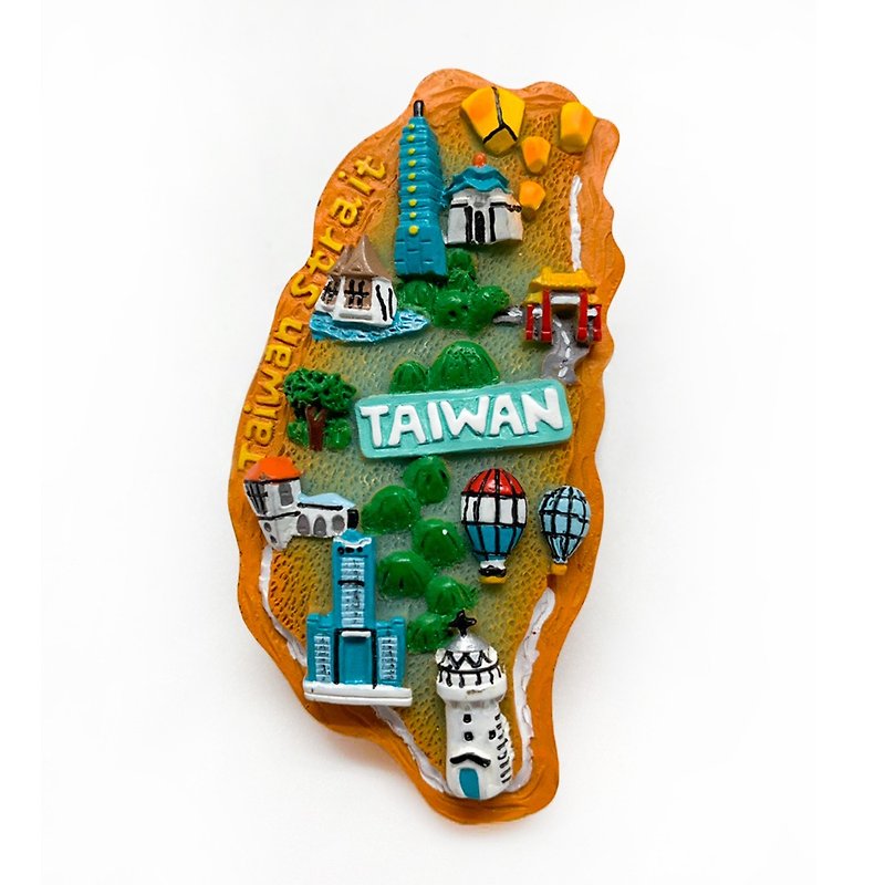 JB Design Taiwan Bolero Magnet-JB097-Happy Taiwan Island - Magnets - Resin Multicolor
